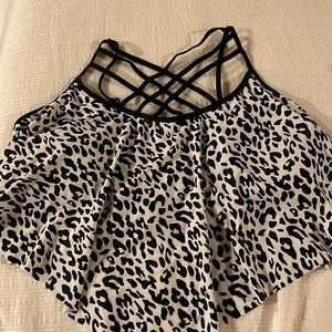 Cheetah Print Tankini Top